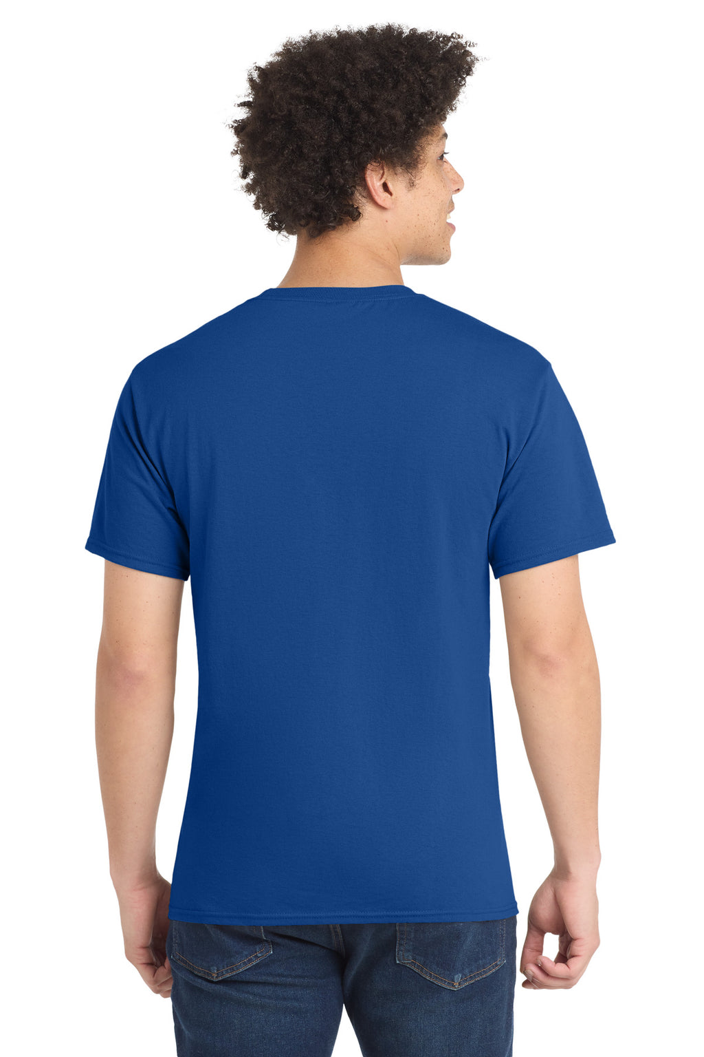 Port & Co Core Blend Tee. PC55 - True Royal - back