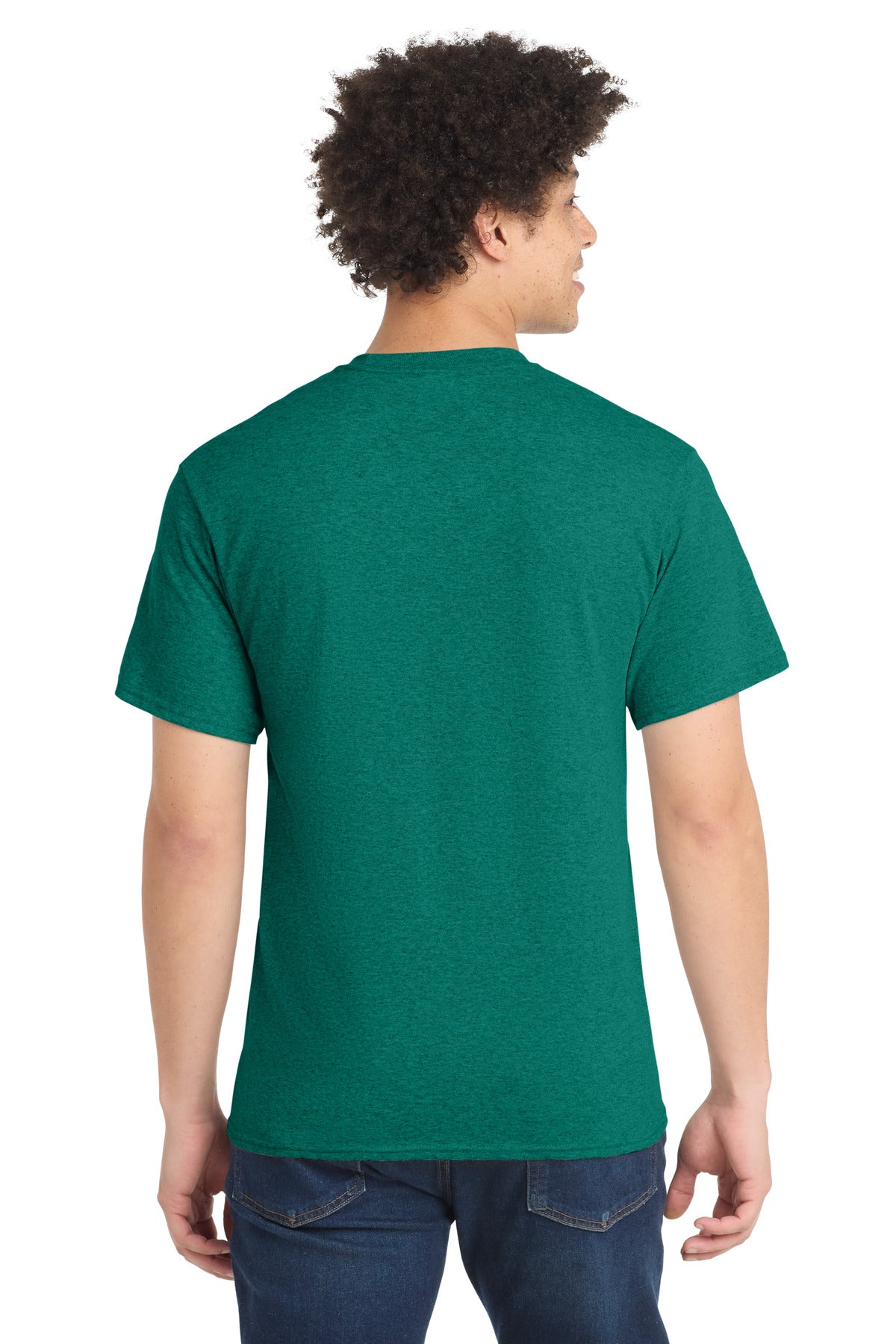 Port & Co Core Blend Tee. PC55 - Vintage Jade Green - back