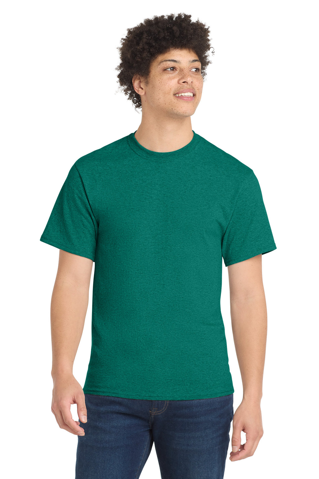 Port & Co Core Blend Tee. PC55 - Vintage Jade Green - front