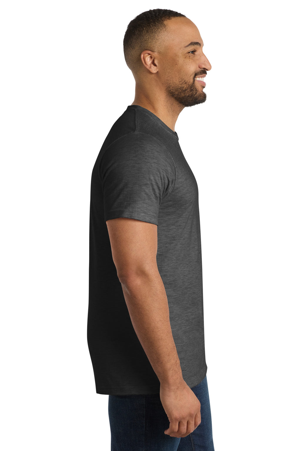 Port & Co Bouncer Tee PC600 - Dark Heather Grey - side
