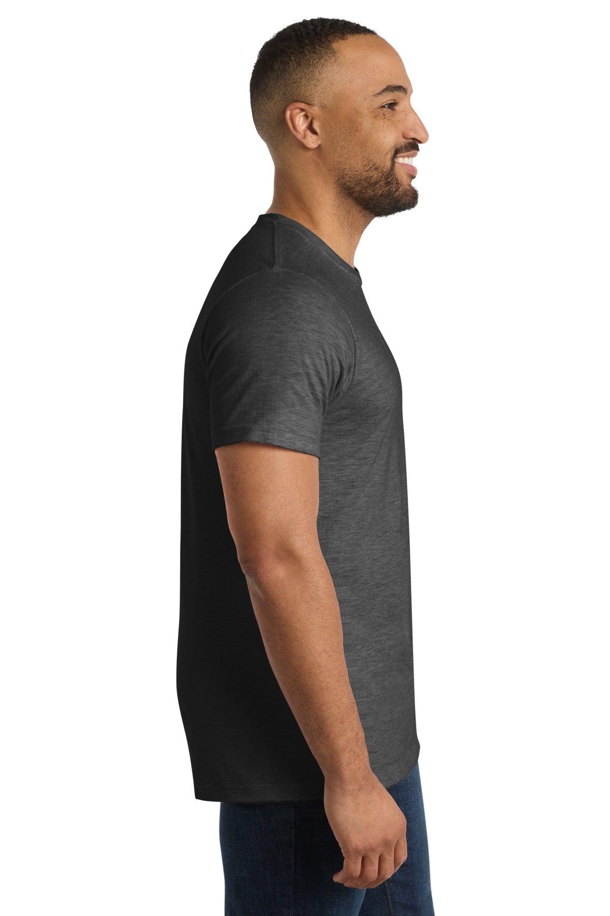 Port & Co Bouncer Tee PC600 - Dark Heather Grey - side