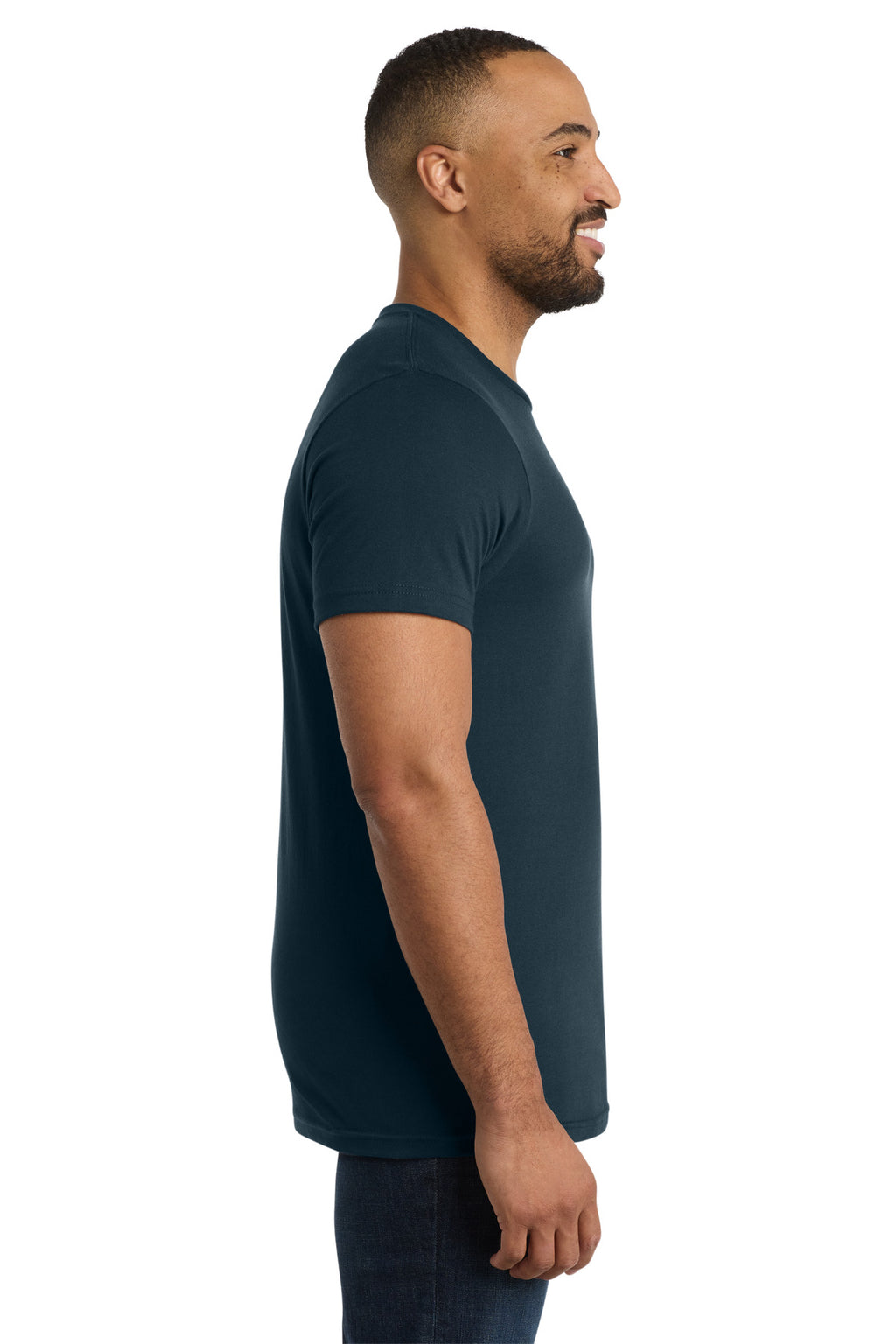 Port & Co Bouncer Tee PC600 - Navy Blue - side