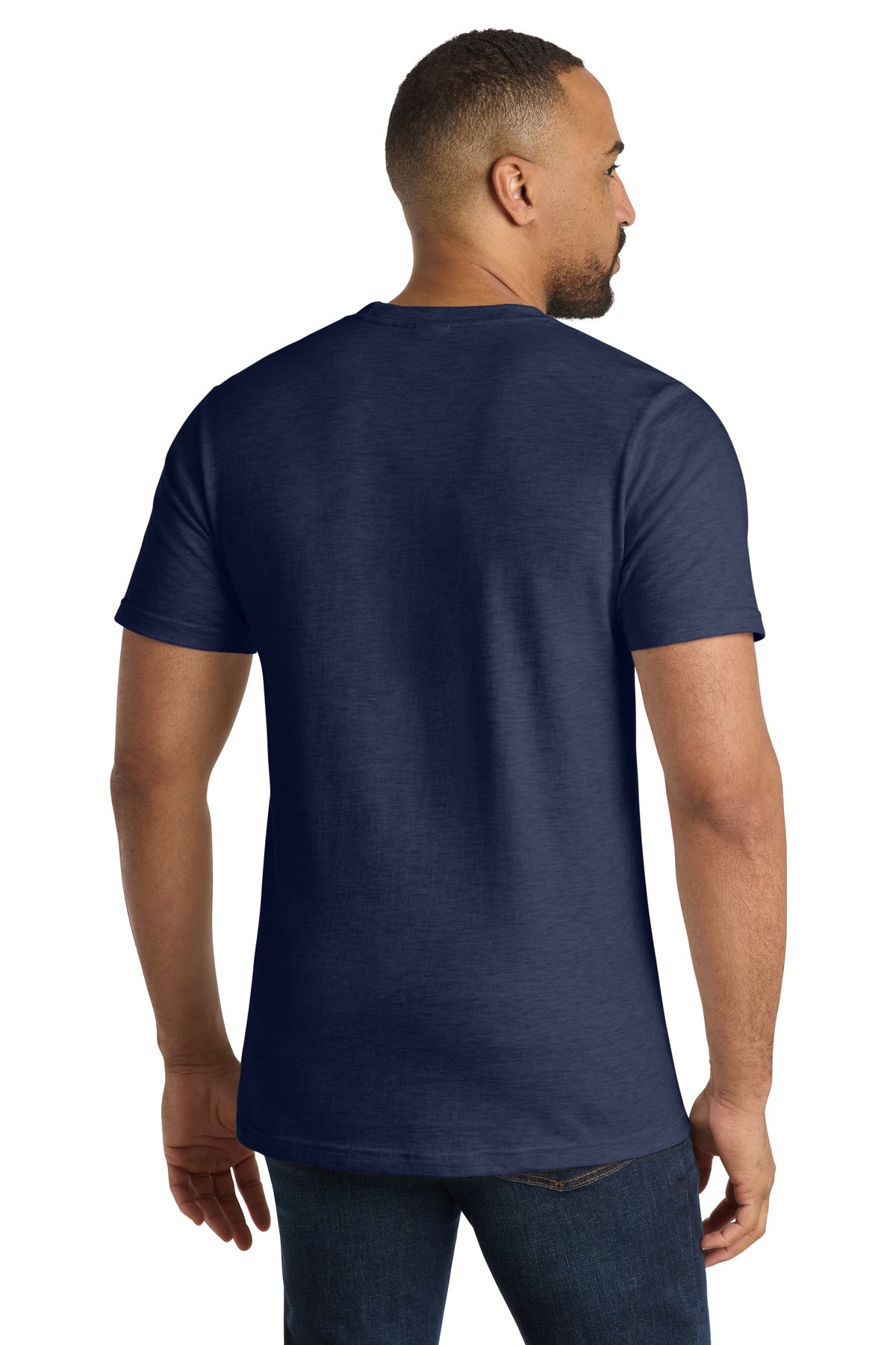 Port & Co Bouncer Tee PC600 - Team Navy Heather - back