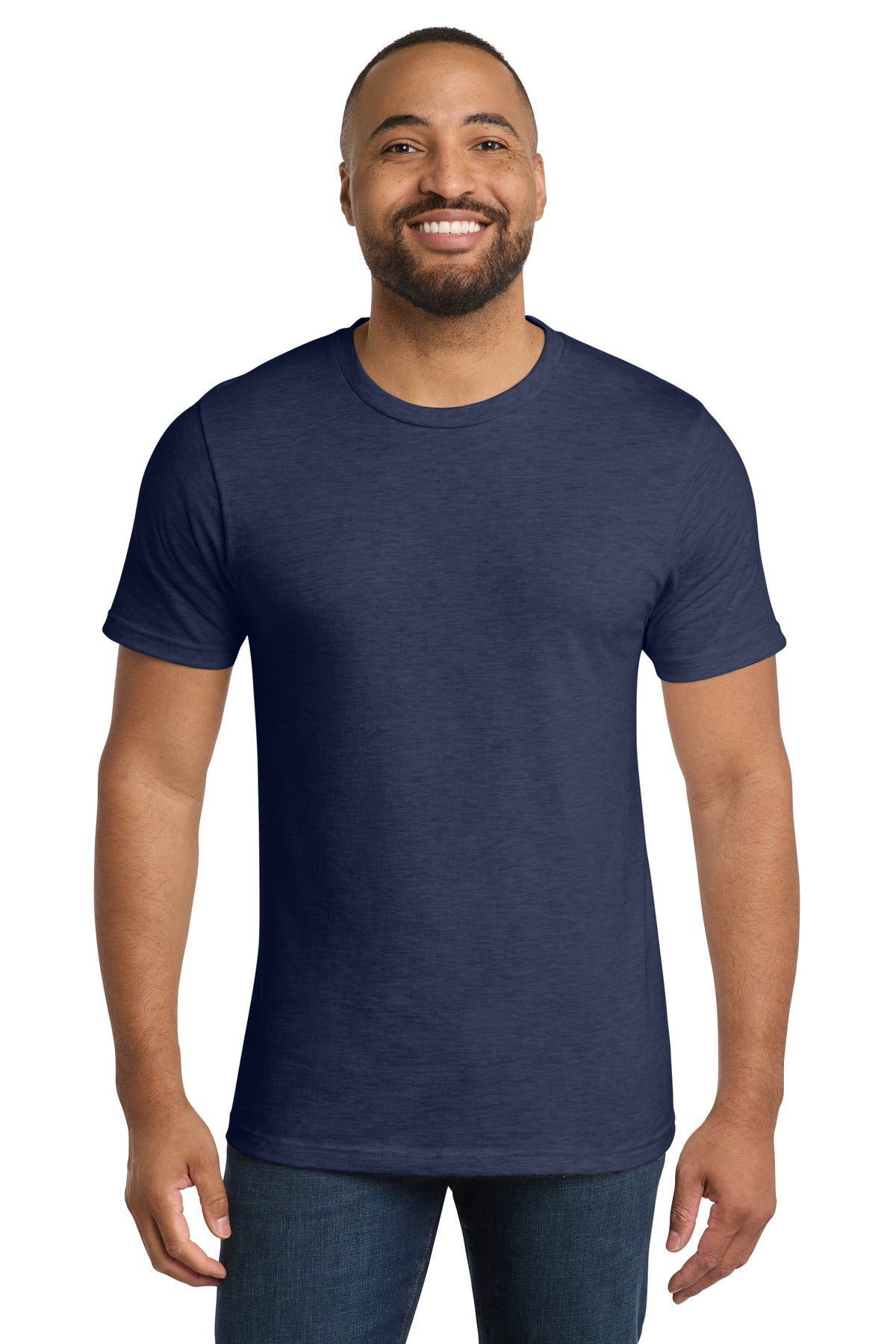 Port & Co Bouncer Tee PC600 - Team Navy Heather - front