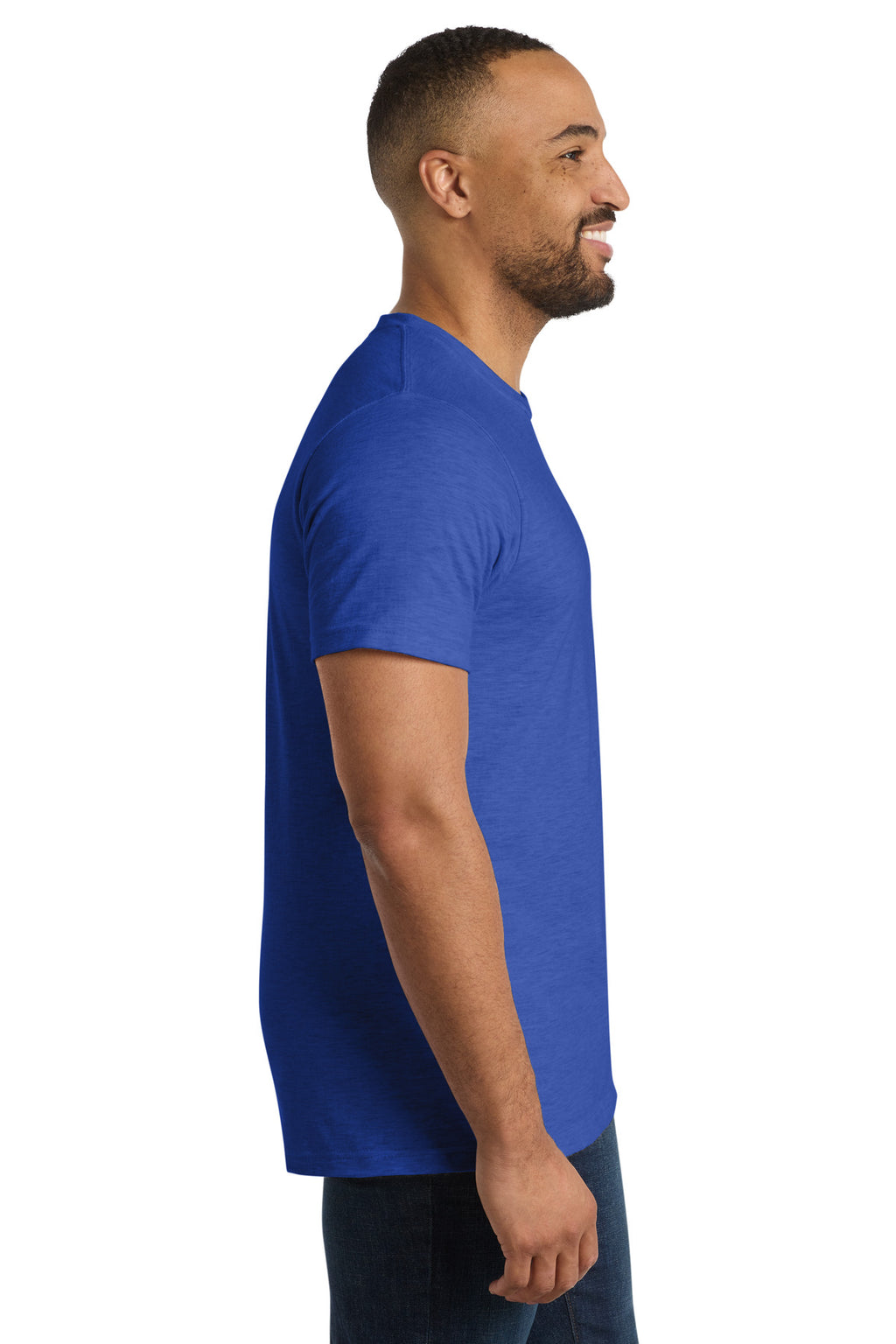 Port & Co Bouncer Tee PC600 - True Royal Heather - side