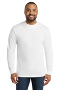 Port & Co Essential Mock Turtleneck. PC61M - White - front