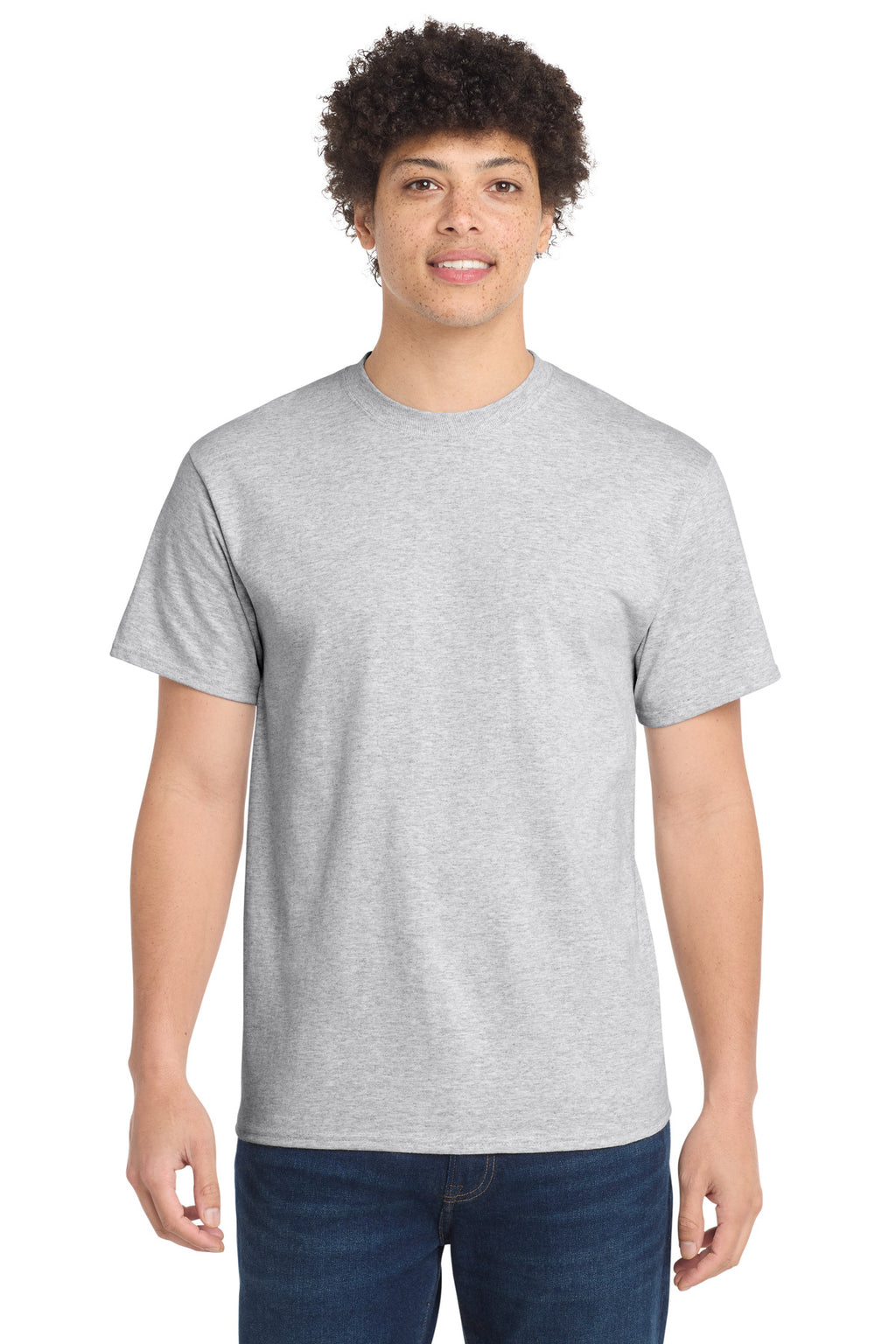 Port & Co Tall Essential Tee. PC61T - Ash - front
