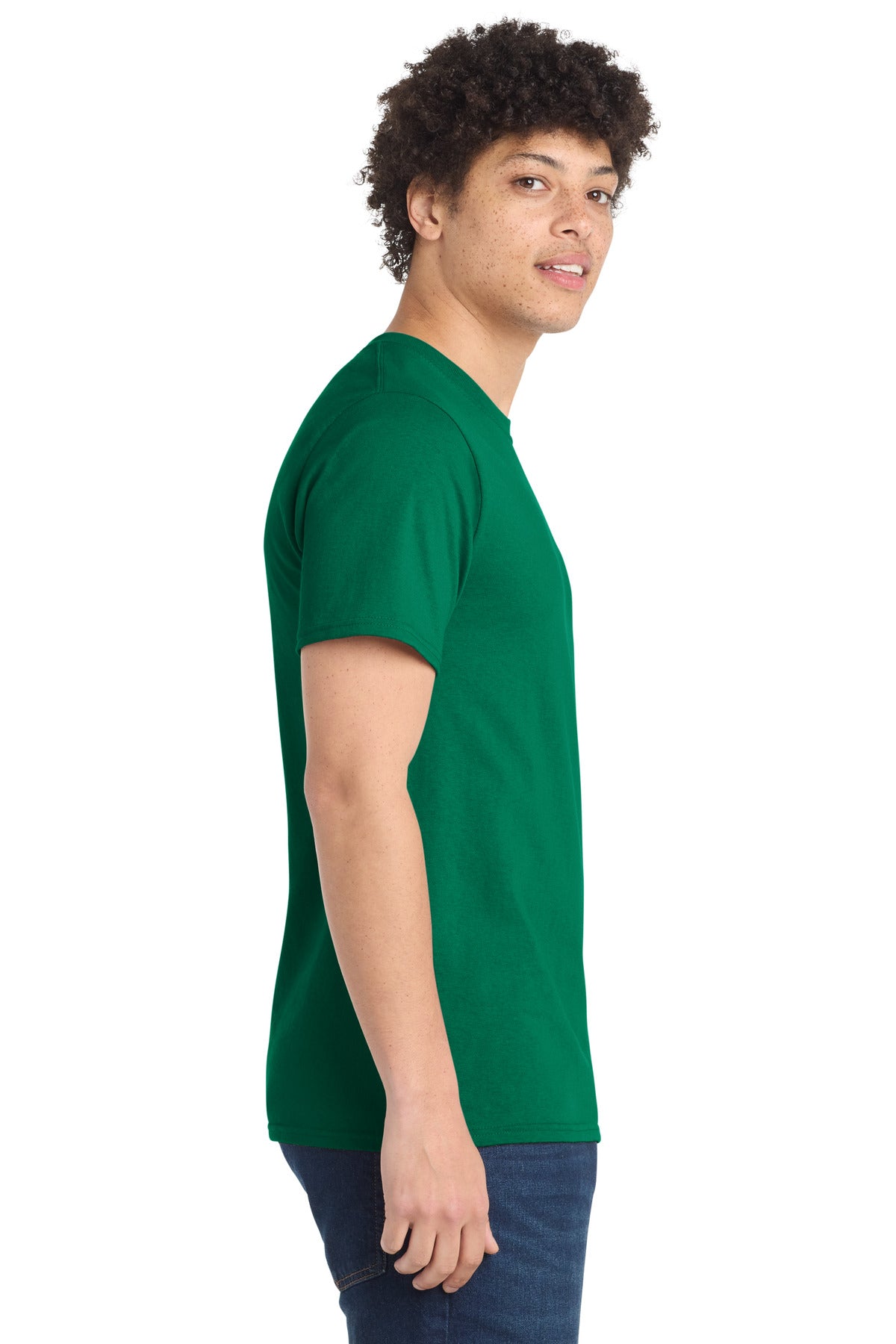Port & Co Tall Essential Tee. PC61T - Kelly - side