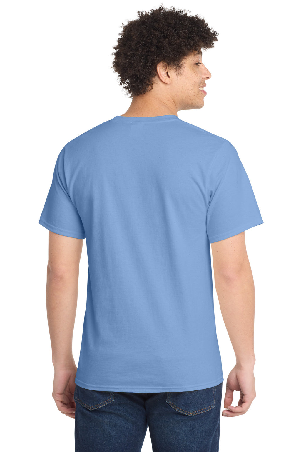 Port & Co Tall Essential Tee. PC61T - Light Blue - back