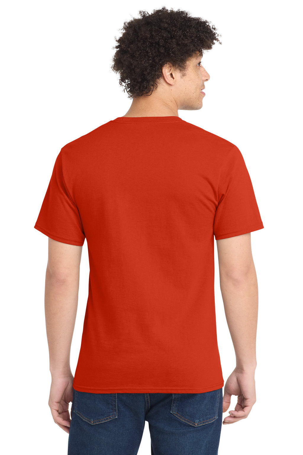 Port & Co Tall Essential Tee. PC61T - Orange - back