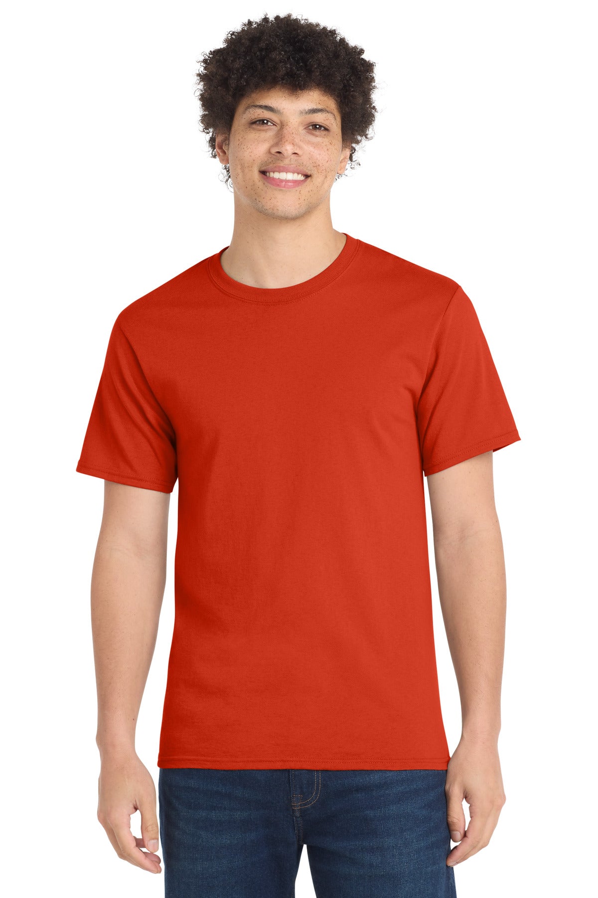 Port & Co Tall Essential Tee. PC61T - Orange - front