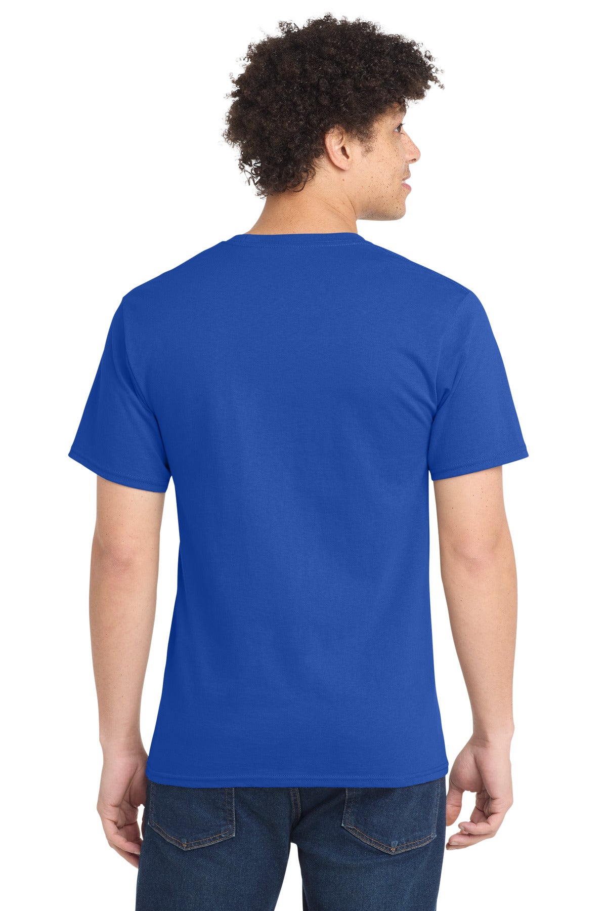 Port & Co Tall Essential Tee. PC61T - Royal - back
