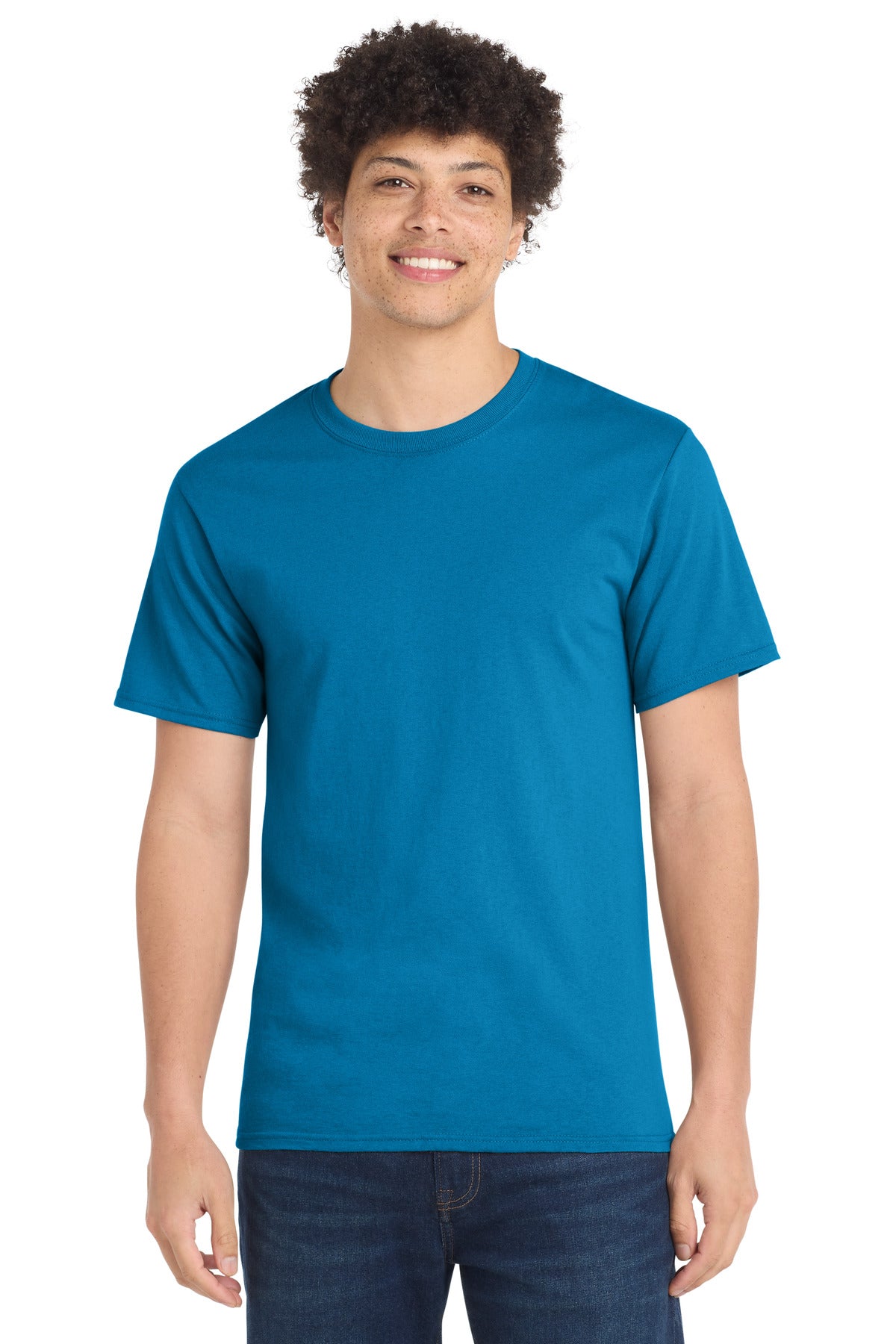 Port & Co Tall Essential Tee. PC61T - Sapphire - front