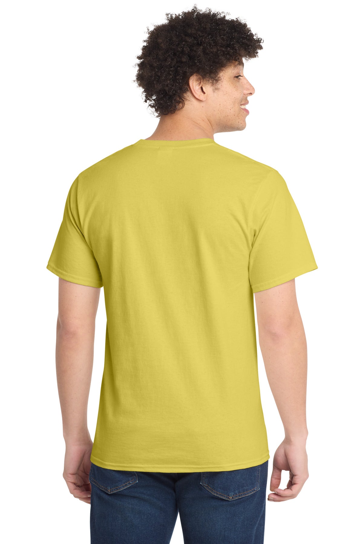 Port & Co Tall Essential Tee. PC61T - Yellow - back