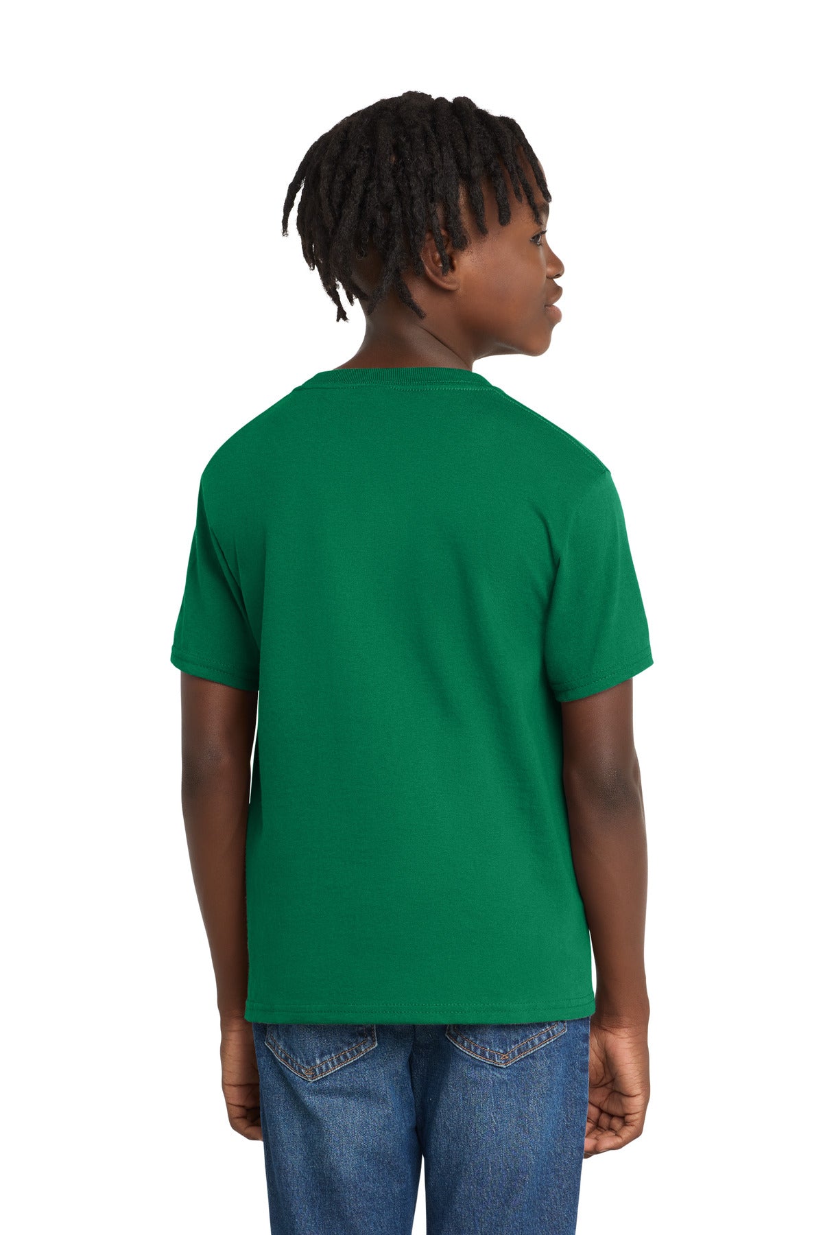 Port & Co Youth Essential Tee. PC61Y - Kelly - back