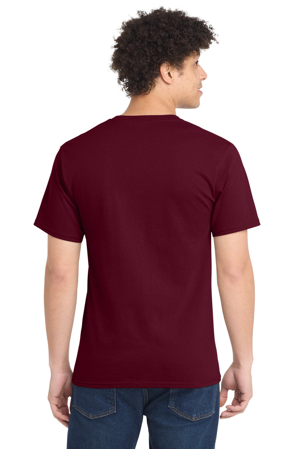 Port & Co Essential Tee. PC61 - Cardinal - back