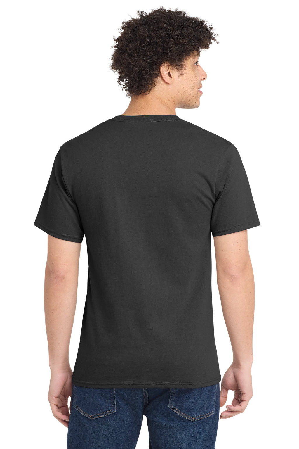 Port & Co Essential Tee. PC61 - Charcoal - back