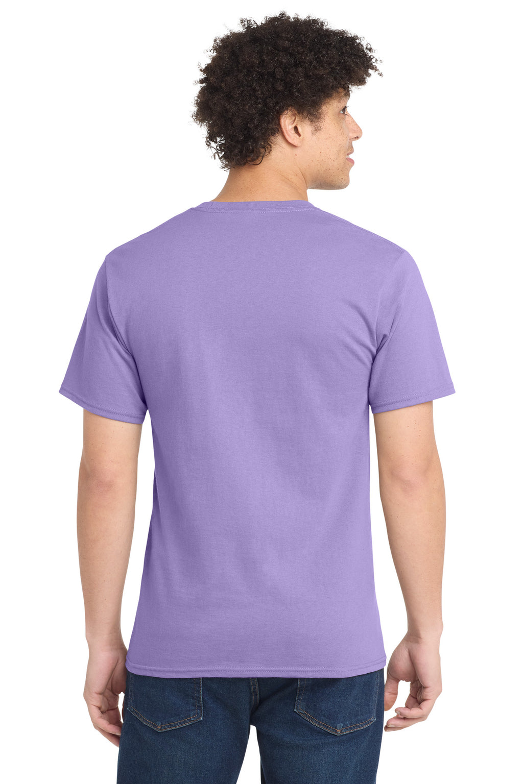 Port & Co Essential Tee. PC61 - Lavender - back