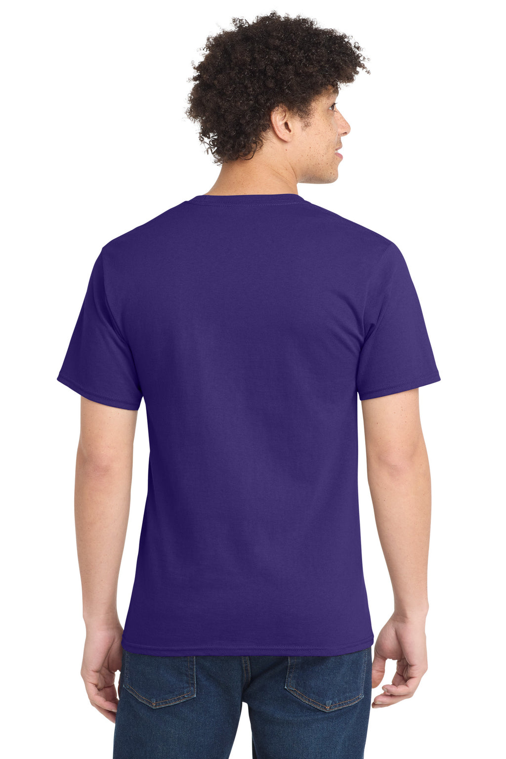 Port & Co Essential Tee. PC61 - Purple - back