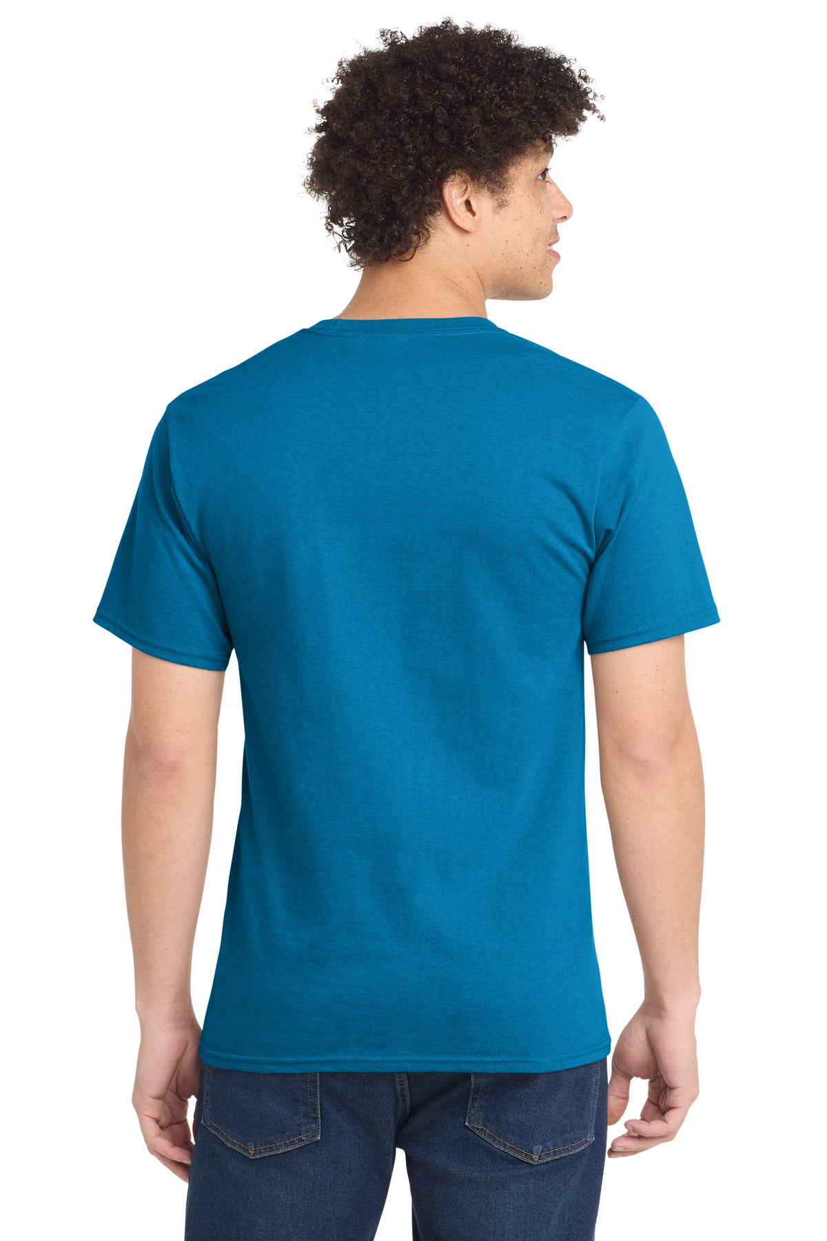 Port & Co Essential Tee. PC61 - Sapphire - back