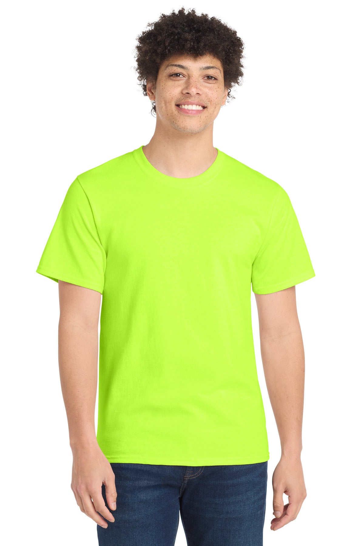 Port & Co Essential Tee. PC61 - S. Green - front