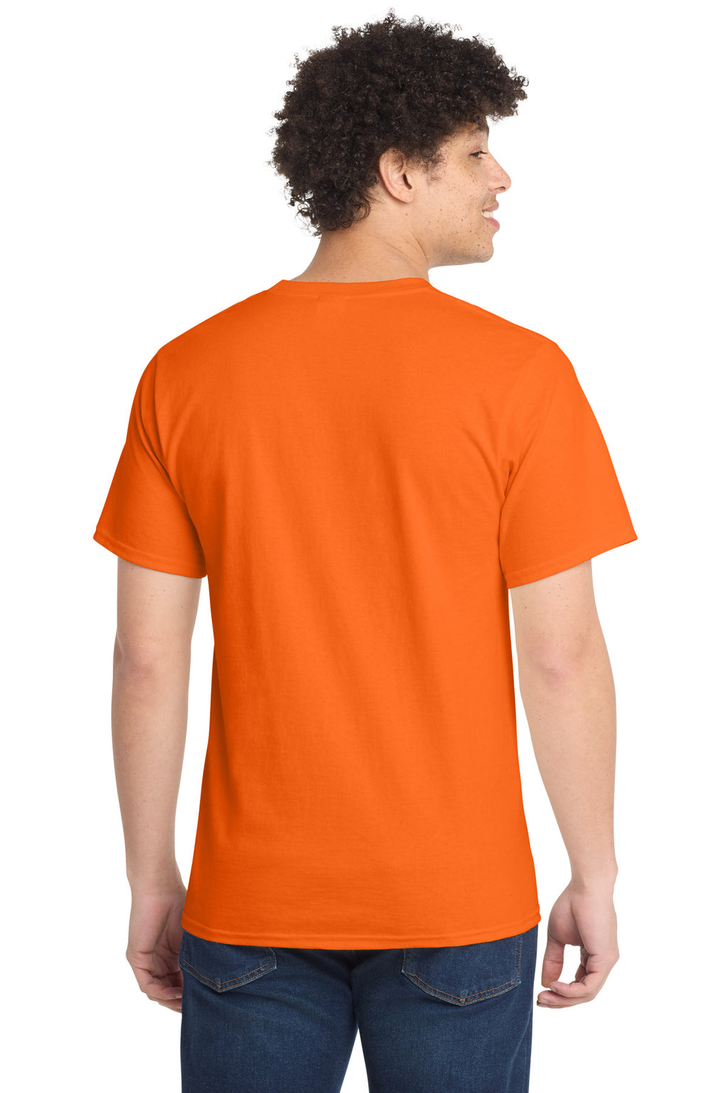 Port & Co Essential Tee. PC61 - S. Orange - back