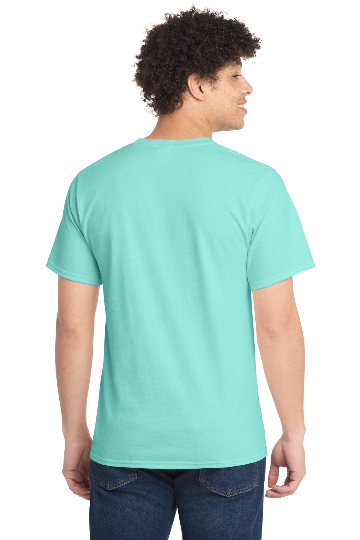 Port & Co Essential Tee. PC61 - True Celadon - back