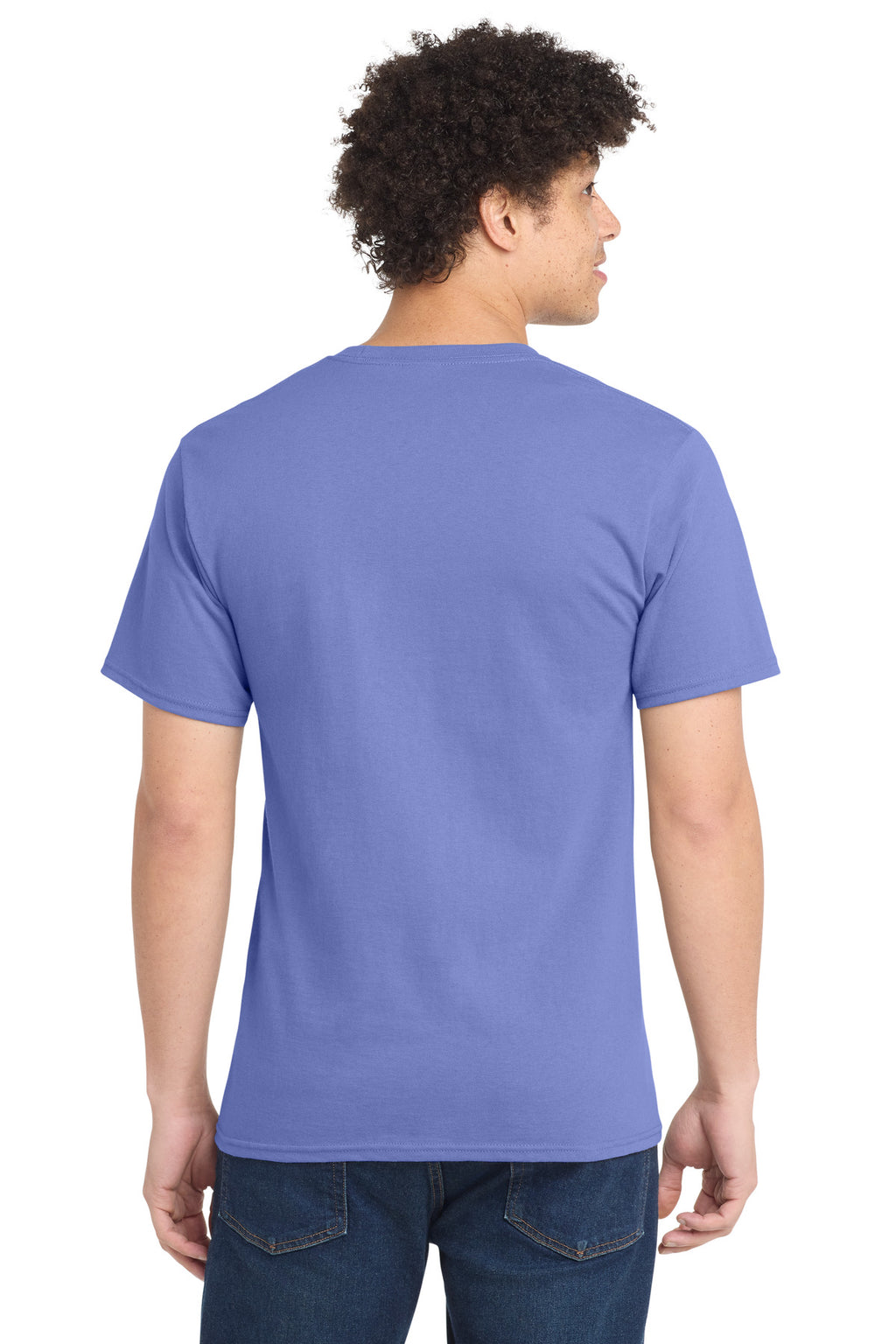 Port & Co Essential Tee. PC61 - Violet - back