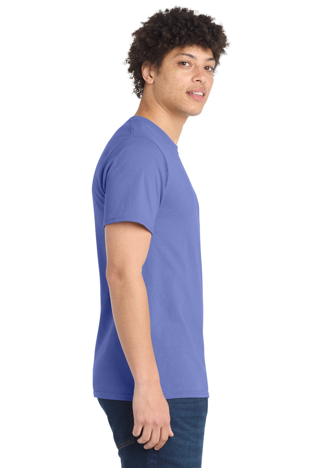 Port & Co Essential Tee. PC61 - Violet - side