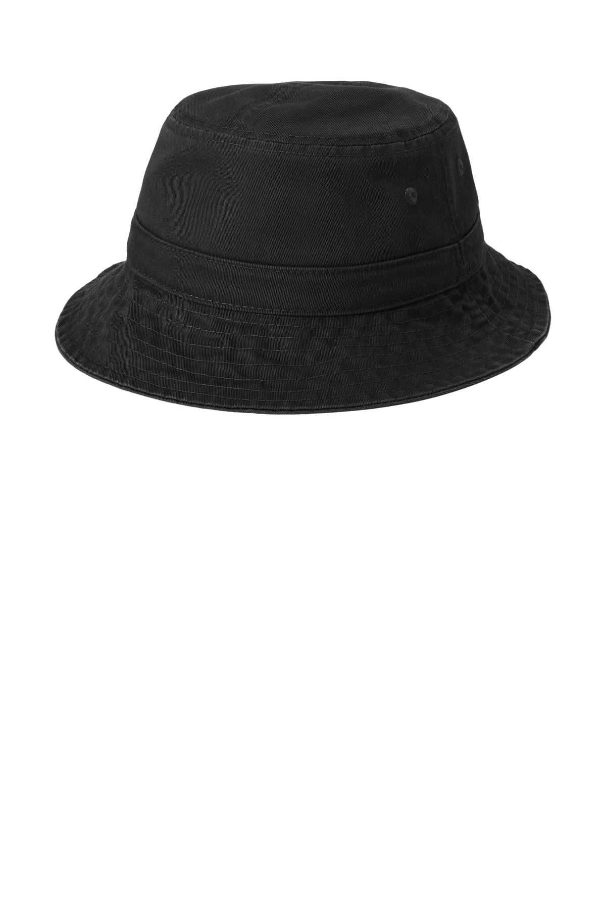 Port Authority Bucket Hat. PWSH2 - Black - front
