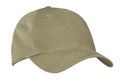 Port Authority Garment-Washed Cap. PWU - Khaki - front