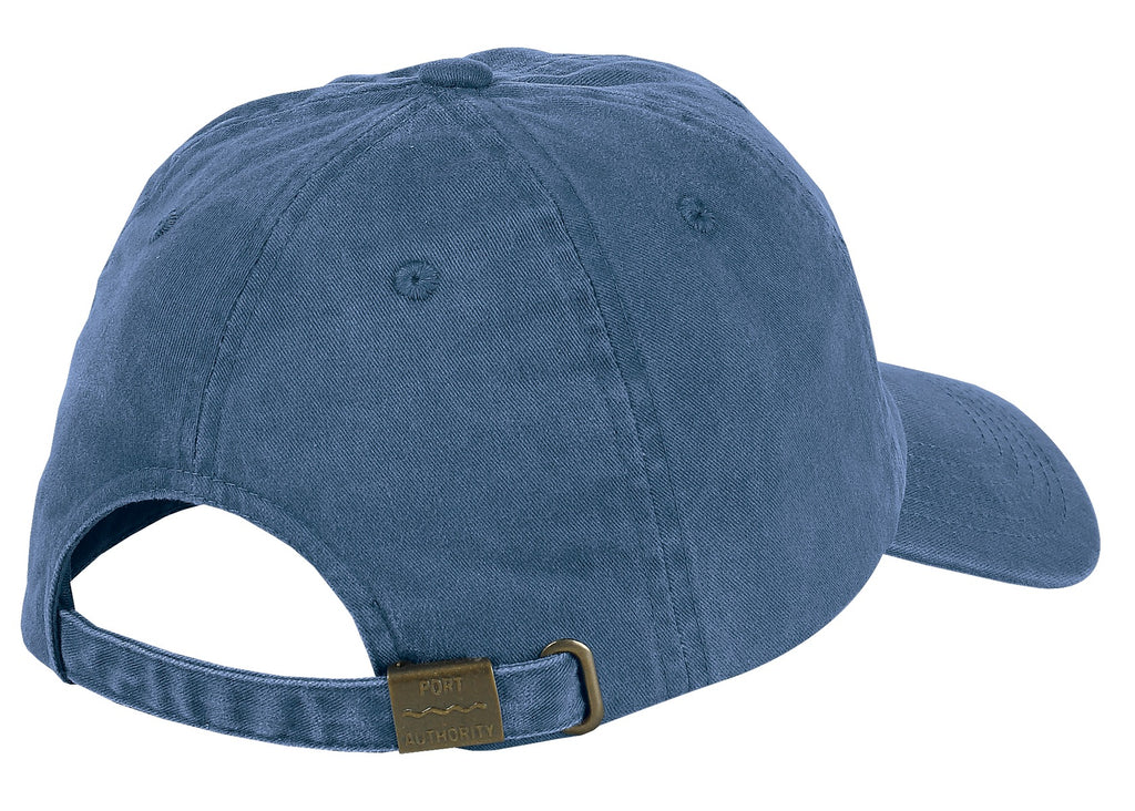 Port Authority Garment-Washed Cap. PWU - Steel Blue - back
