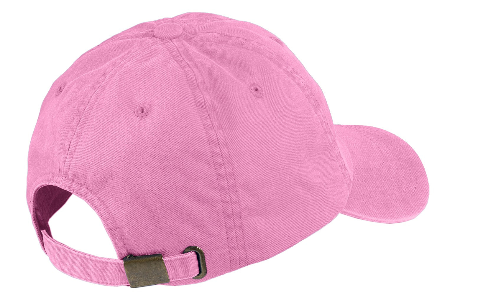 Port Authority Garment-Washed Cap. PWU - Bright Pink - back