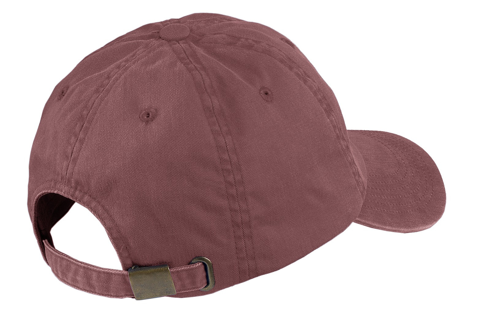Port Authority Garment-Washed Cap. PWU - Maroon - back