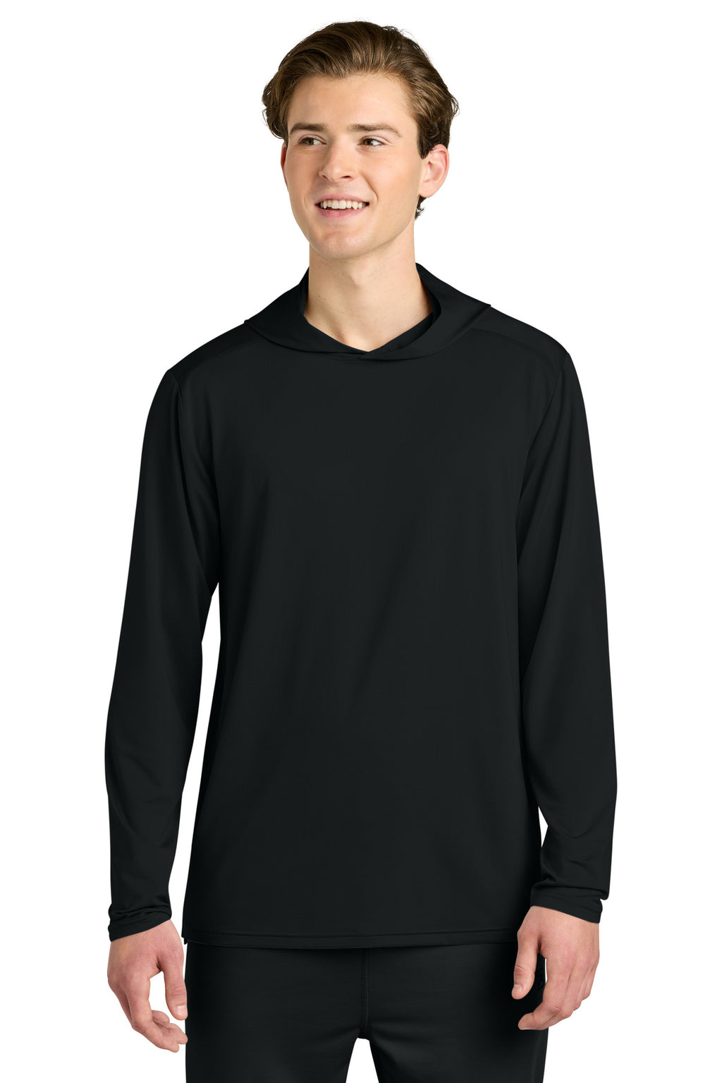 Richardson Clutch Long Sleeve Hoodie RA7110LSH - Black - front