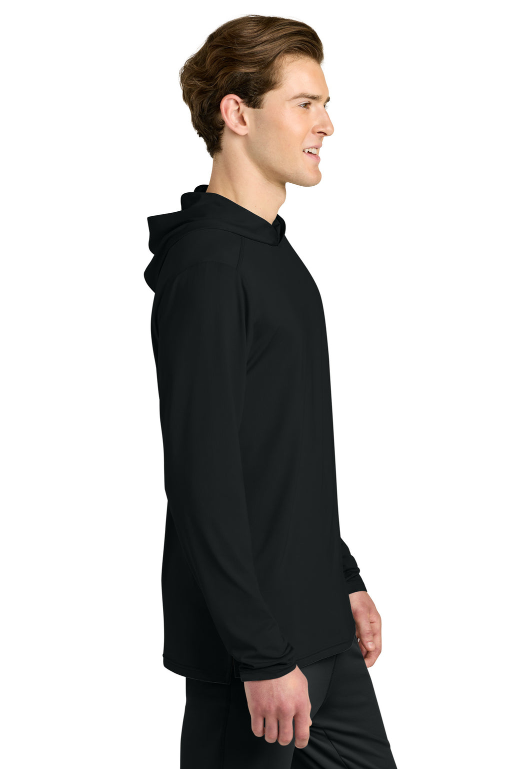 Richardson Clutch Long Sleeve Hoodie RA7110LSH - Black - side