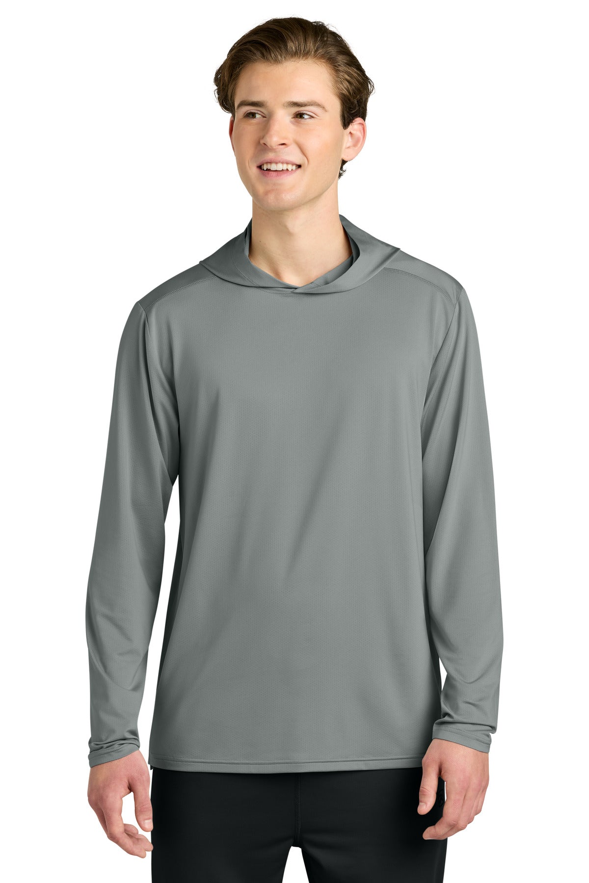 Richardson Clutch Long Sleeve Hoodie RA7110LSH - Grey - front
