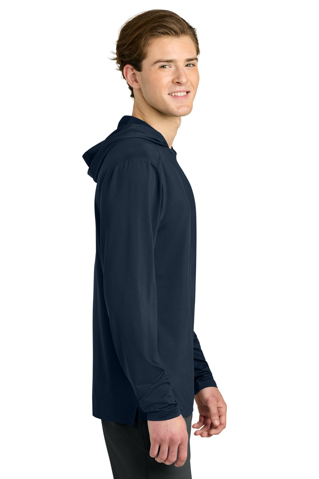 Richardson Clutch Long Sleeve Hoodie RA7110LSH - Navy - side
