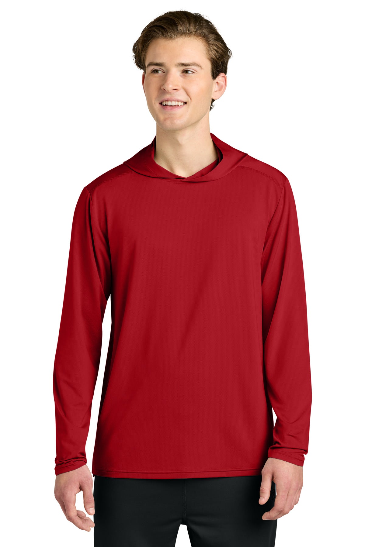 Richardson Clutch Long Sleeve Hoodie RA7110LSH - Red - front