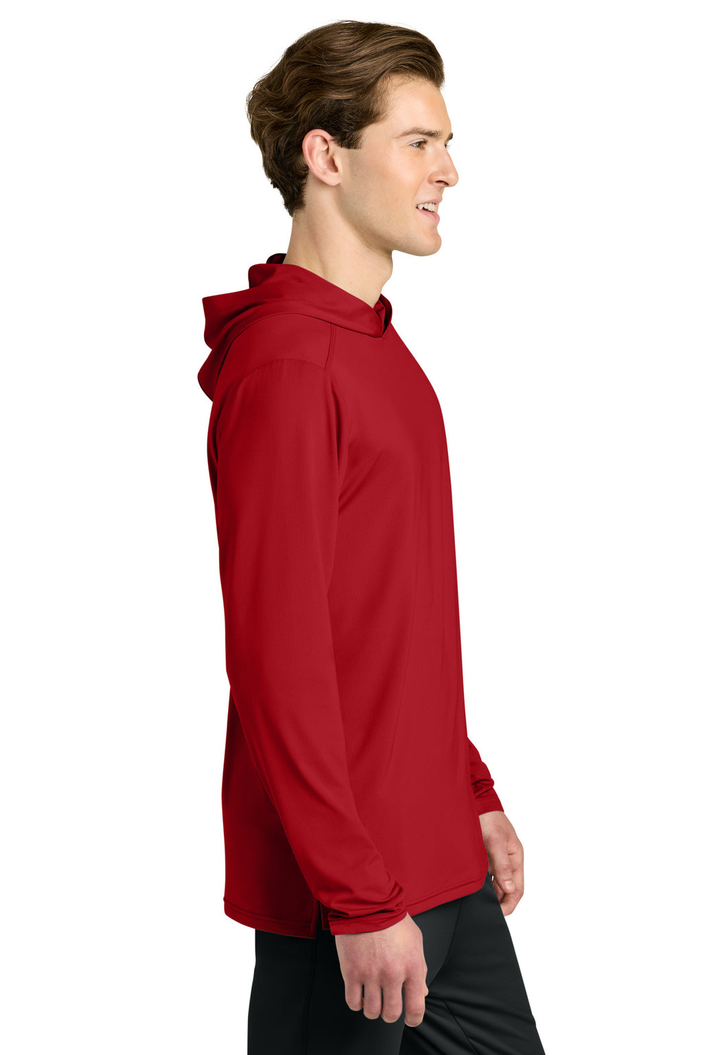 Richardson Clutch Long Sleeve Hoodie RA7110LSH - Red - side