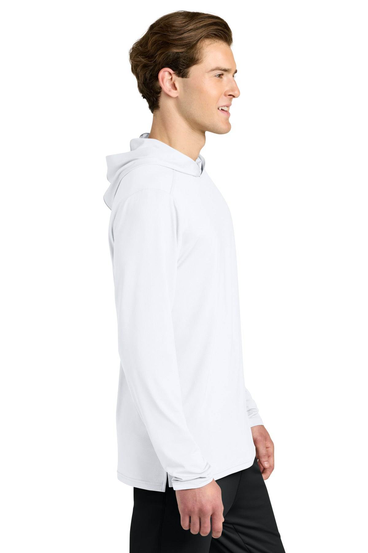 Richardson Clutch Long Sleeve Hoodie RA7110LSH - White - side