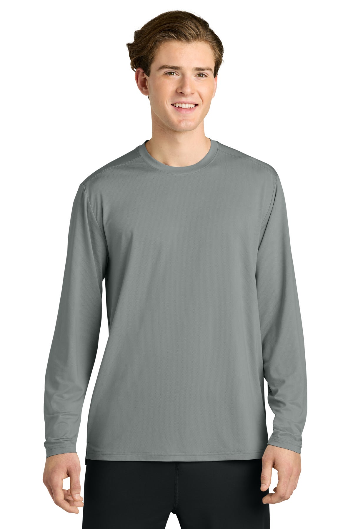 Richardson Clutch Long Sleeve Tee RA7110LS - Grey - front