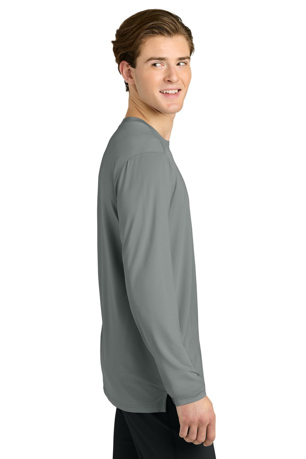 Richardson Clutch Long Sleeve Tee RA7110LS - Grey - side