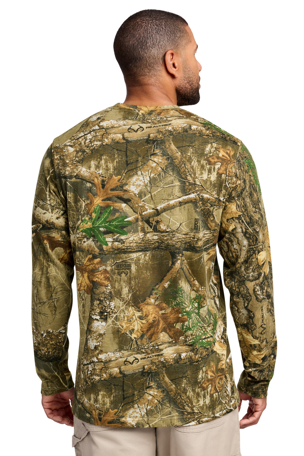 Russell Outdoors Realtree Long Sleeve Pocket Tee RU100LSP - Realtree Edge - back