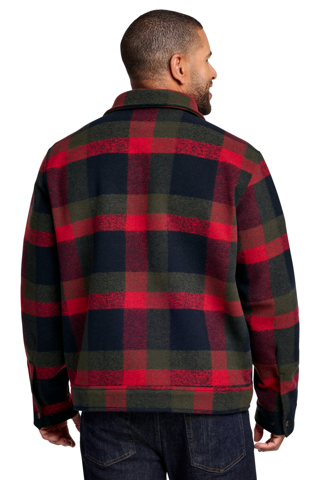 Russell Outdoors Basin Jacket RU550 - Red Plaid - back