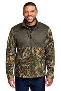 Russell Outdoors Realtree Atlas Colorblock Soft Shell RU601 - Cargo Brown/ Realtree Edge - front