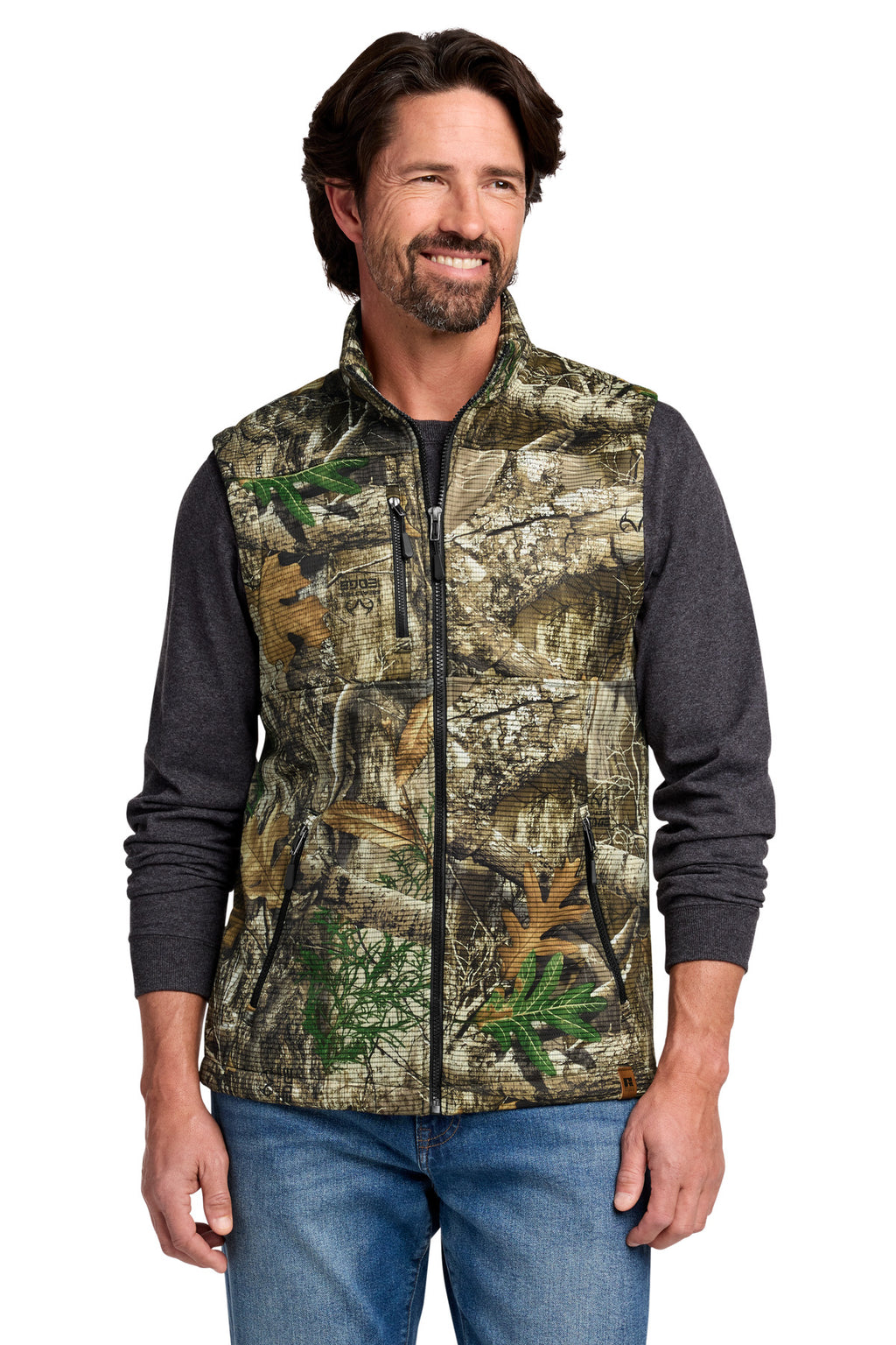 Russell Outdoors Realtree Atlas Soft Shell Vest RU603 - Realtree Edge - front