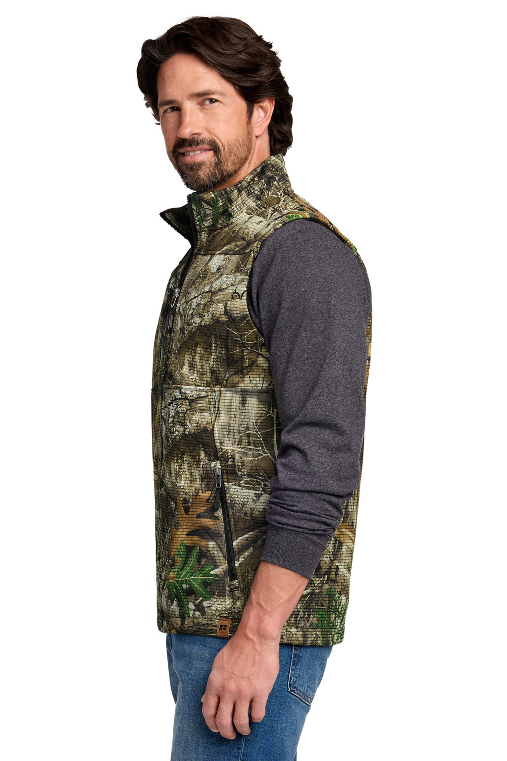 Russell Outdoors Realtree Atlas Soft Shell Vest RU603 - Realtree Edge - side