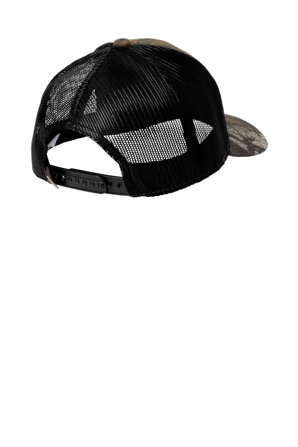 Russell Outdoors Camo Snapback Trucker Cap RU900 - Mossy Oak New Break Up/ Deep Black - back