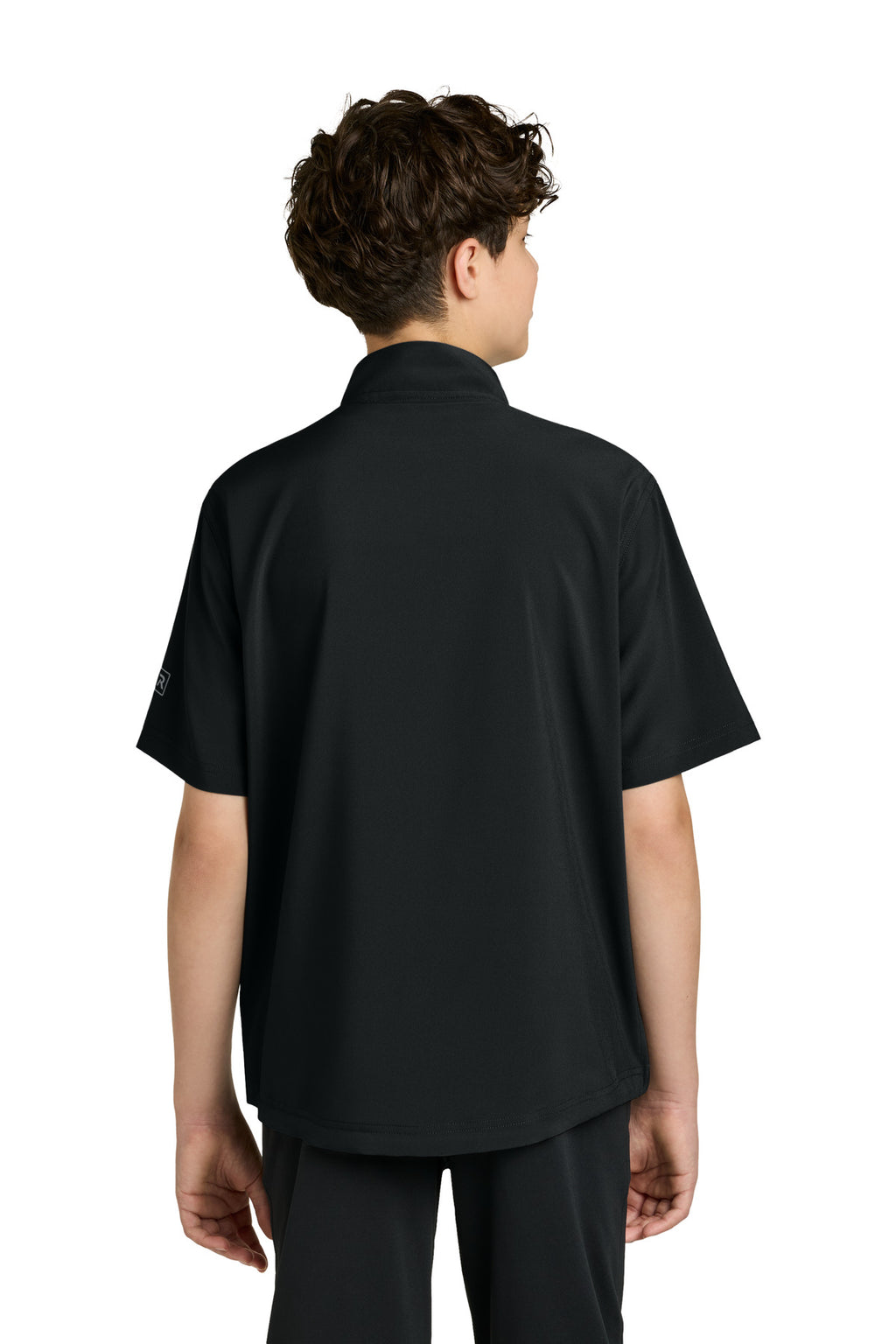 Richardson Youth Barrage Wind Shirt RY7400SSQ - Black - back